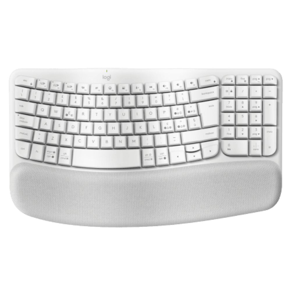 Logitech Toetsenbord Wave Keys Draadloos Toetsenbord Ergonomisch Azerty