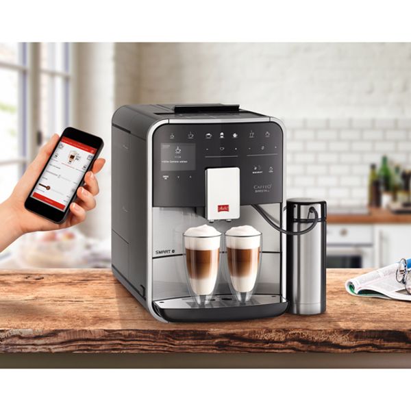 Melitta Barista TS Smart® F860-100 Volautomatische espressomachine Stainless Steel/Black