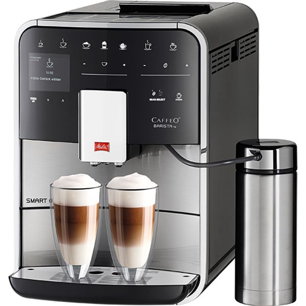 Melitta Barista TS Smart® F860-100 Volautomatische espressomachine Stainless Steel/Black