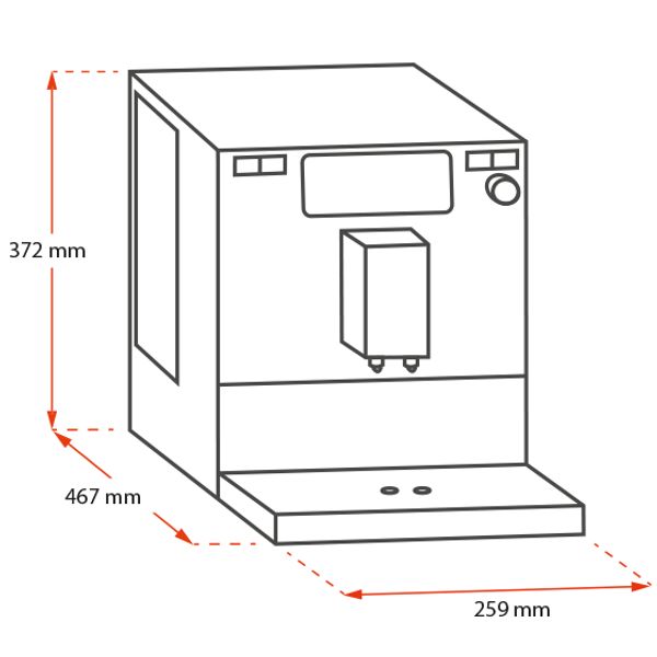 Melitta Barista TS Smart® F860-100 Volautomatische espressomachine Stainless Steel/Black