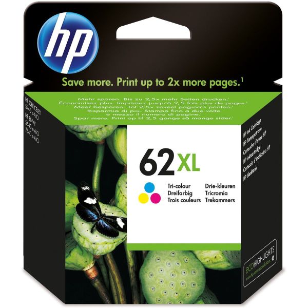 HP 62XL Tricolour Original Ink Cartridge