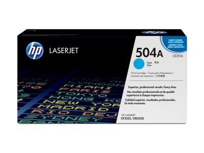 504A originele cyaan LaserJet tonercartridge