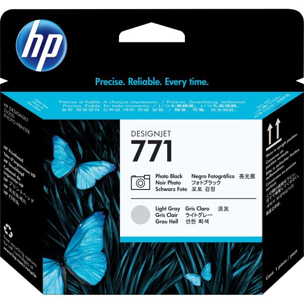 HP 771 Print Head Black And Light Grey SC CE020A