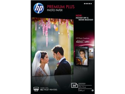 Premium Plus glanzend fotopapier, 50 vel, 10x15cm
