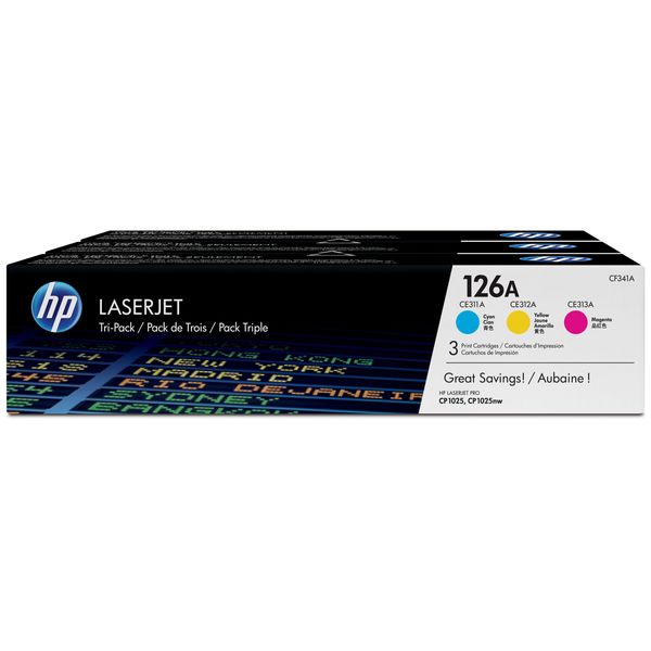 HP HP 126A cyaan/magenta/gele LaserJet tonercartridge 3-pack