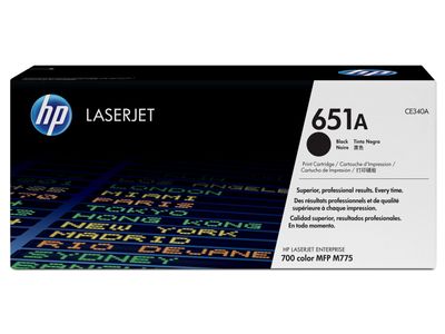 651A toner LaserJet noir authentique