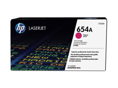 HP 654A - magenta - originale - LaserJet - cartouche de toner (CF333A)