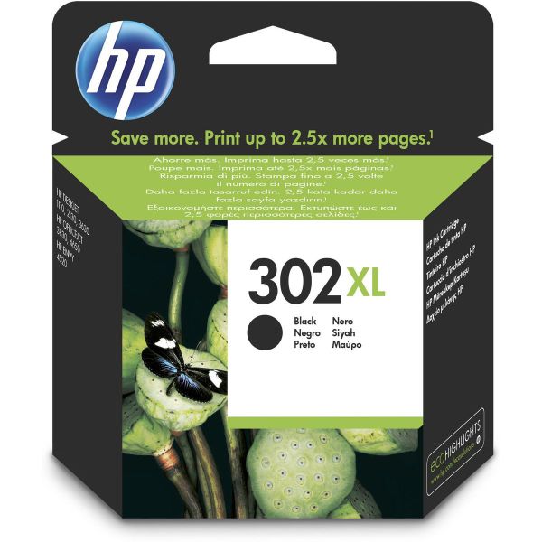 HP 302XL Black F6U68AE#UUS