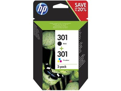 HP 301 inktcartridge 2-PACK