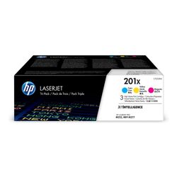 HP 201X LaserJet high-capacity cyaan/magenta/gele 3-pack 