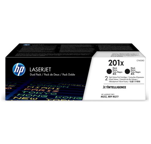 201X LaserJet high-capacity zwart  2-pack  HP