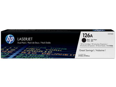 126A zwarte LaserJet tonercartridge, 2-pack