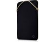 Omkeerbare beschermende 14,1-inch laptophoes black/gold 