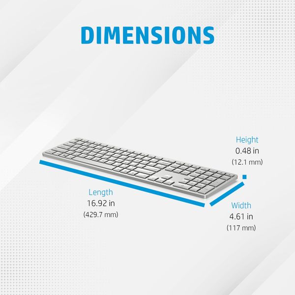 HP 970 programmeerbaar draadloos toetsenbord (Qwerty US)