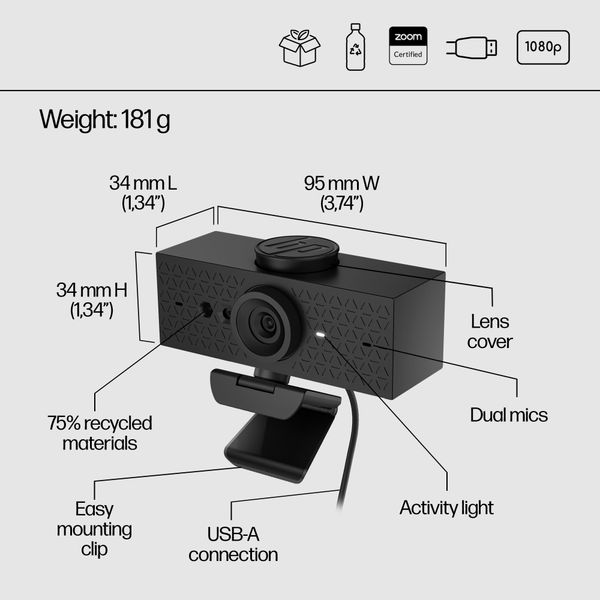 HP 620 FHD-webcam