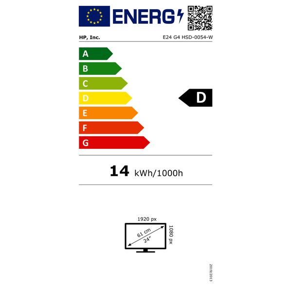 HP E24 G4 (9VF99AA) Zwart