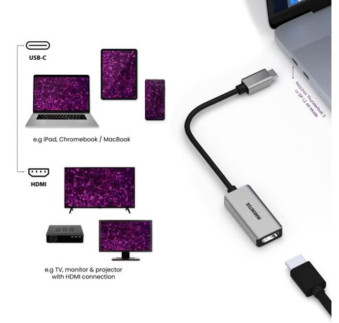 Connect USB-C > HDMI  Marmitek