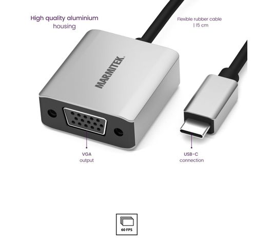 Connect USB-C > VGA  Marmitek