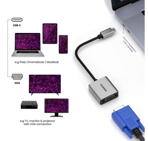 Connect USB-C > VGA  Marmitek