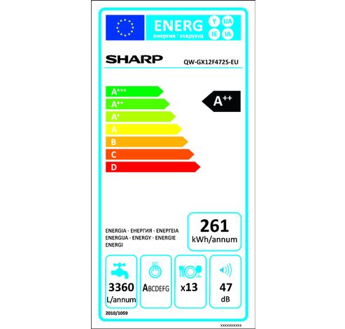 QWGX12F472SEU  Sharp