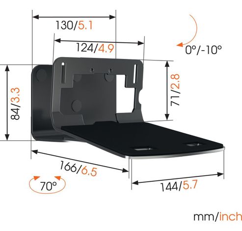 SOUND 3205 Speaker beugel Zwart  Vogels