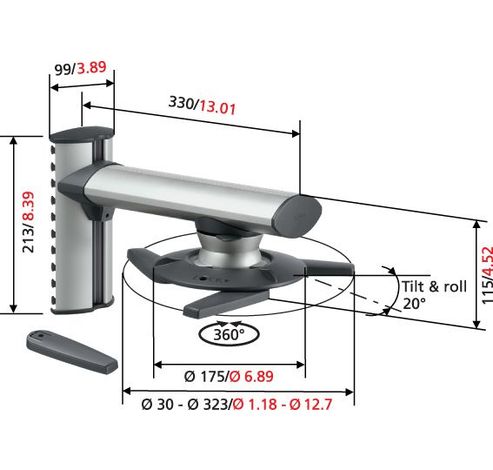 EPW 6565 Projector wandoplossing  Vogels