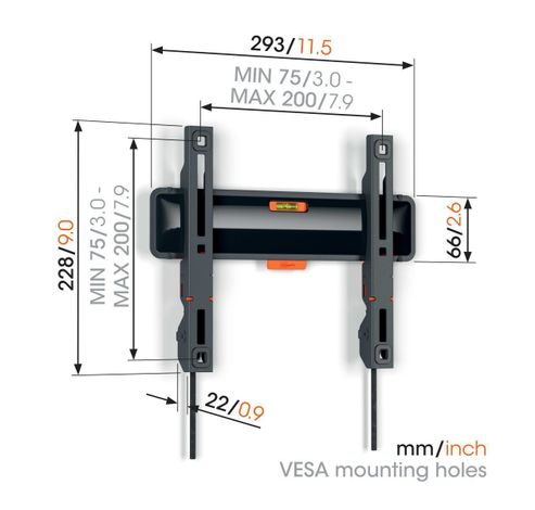 TVM 3205 Platte tv-beugel  Vogels