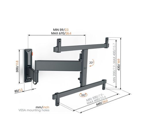 Support TV rotatif TVM 3665  Vogels