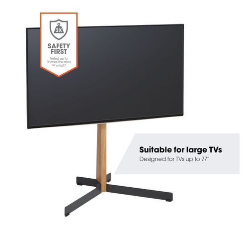 TVS 3695 tv vloerstandaard (zwart)  Vogels