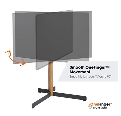 TVS 3695 tv vloerstandaard (zwart)  Vogels