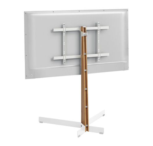 TVS 3695 FLOORSTAND OAK & STEEL  WHITE  Vogels