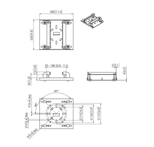 PUA 9515 Pince pour poutre en H 70-180mm  Vogels