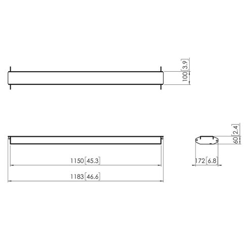 PFA 9129 Videowall dwarsbalk 1150mm  Vogels