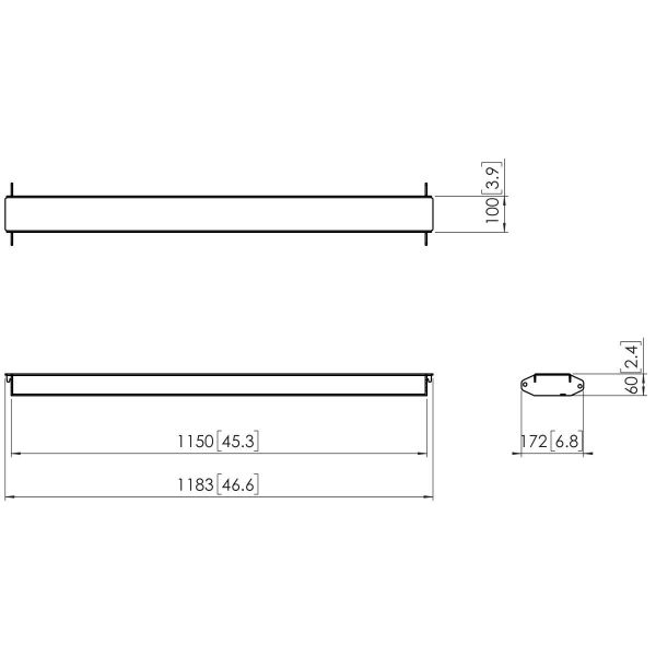 PFA 9129 Videowall dwarsbalk 1150mm 