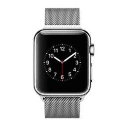 Apple Watch 38 mm Polished Stainless Steel Milanese Silver 