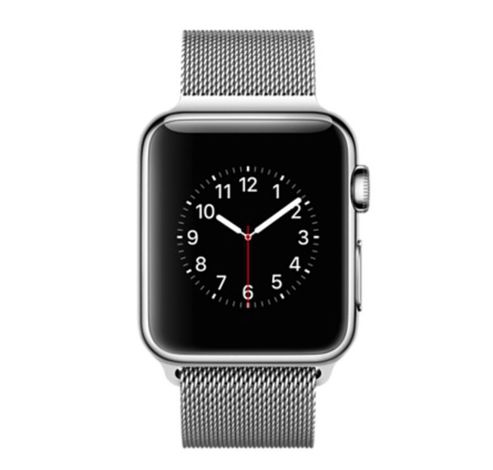 Watch 38 mm Polished Stainless Steel Milanese Silver  Apple