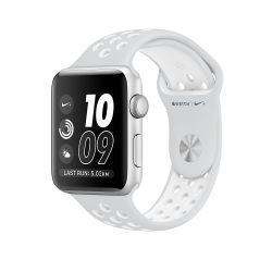 Apple Watch Nike+ 42mm Zilver Aluminium/Platinum Wit Sportband 