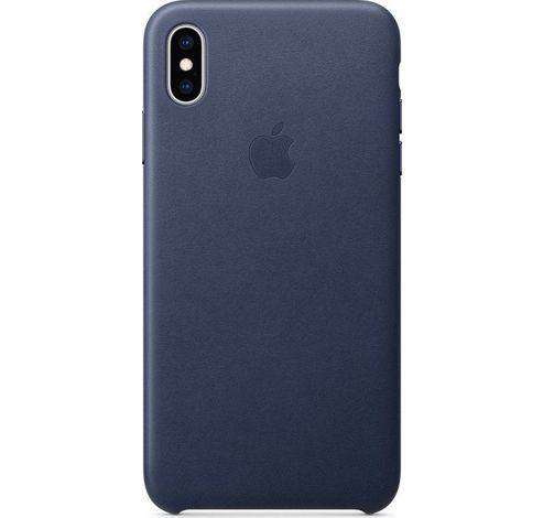 Leren hoesje voor iPhone XS Max Middernachtblauw  Apple