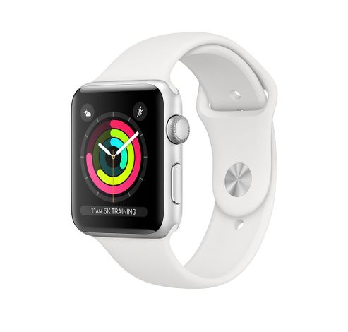 Apple Watch Series 3 42mm Zilver Aluminium / Witte Sportband  Apple