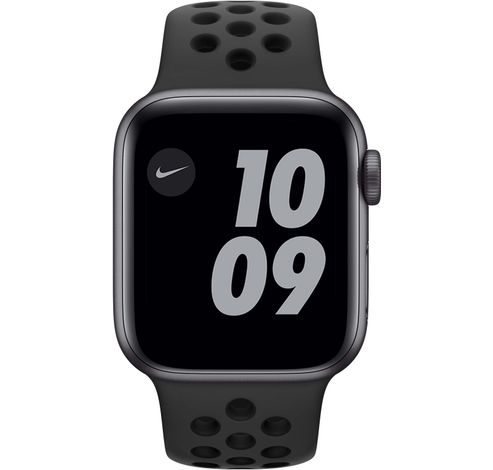 Apple Watch Nike SE 40mm Aluminium Gris Sidéral Bracelet Sport Noir  Apple