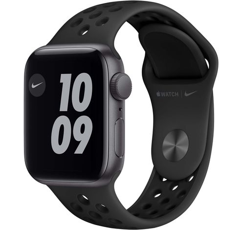 Apple Watch Nike SE 40mm Aluminium Gris Sidéral Bracelet Sport Noir  Apple