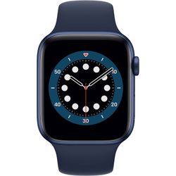 Apple Apple Watch Series 6 44mm Blauw Aluminium Blauwe Sportband 