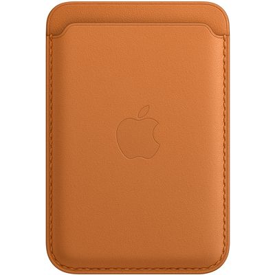 Porte-cartes en cuir avec MagSafe pour iPhone - Ocre  Apple