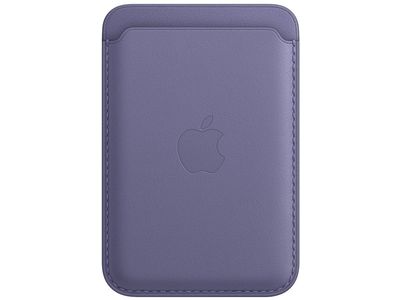 Porte-cartes en cuir avec MagSafe pour iPhone - Glycine
