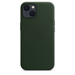 Apple Coque en cuir avec MagSafe pour iPhone 13 - Vert séquoia 