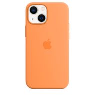 Coque en silicone avec MagSafe pour iPhone 13 mini - Orangé 