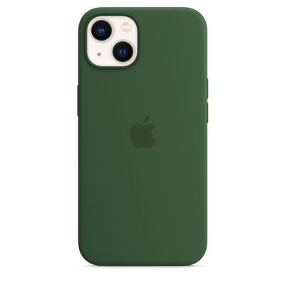 Coque en silicone avec MagSafe pour iPhone 13 - Trèfle  Apple