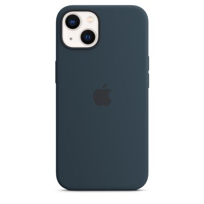 Coque en silicone avec MagSafe pour iPhone 13 - Bleu abysse  Apple