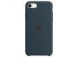 Siliconenhoesje voor iPhone SE Abyss-blauw