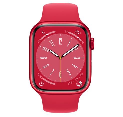 Apple Watch Series 8 GPS 41mm (PRODUCT)RED Aluminium Case met (PRODUCT)RED Sport Band Regular  Apple